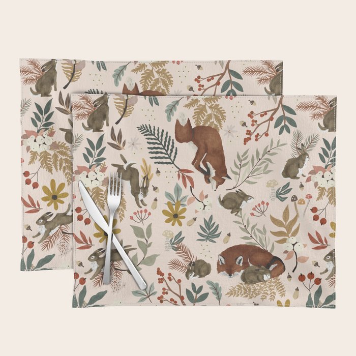 Animals winter wild nature 63 Placemat Gallery Image 1
