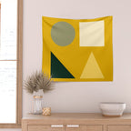 Modern Geometric 80A Wall Tapestry Gallery Image 2