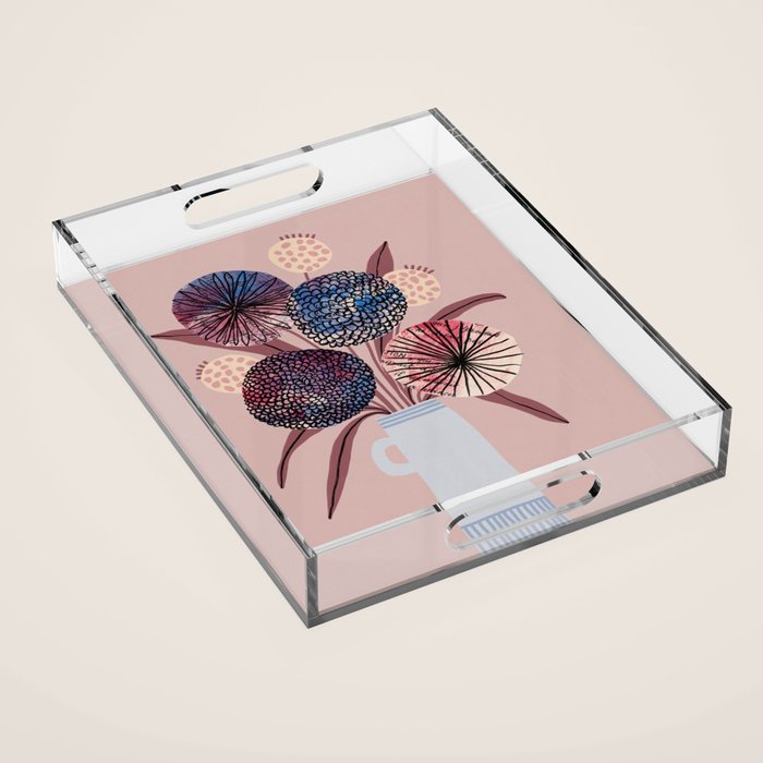 Wildflower Bloom Acrylic Tray Gallery Image 1