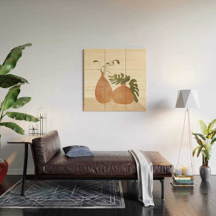 Two Living Vases Wood Wall Art Gallery Image 2