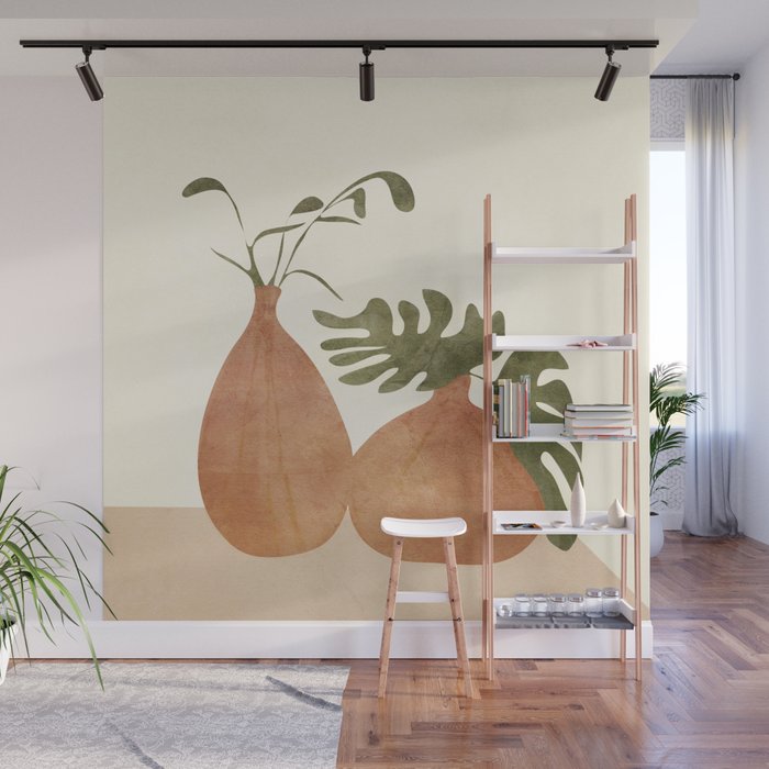 Two Living Vases Wall Mural Gallery Image 1
