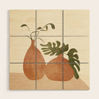 Two Living Vases Wood Wall Art Gallery Image 1