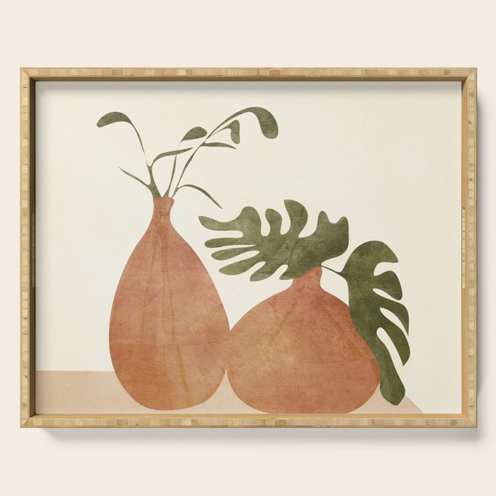 Two Living Vases Serving Tray Gallery Image 1
