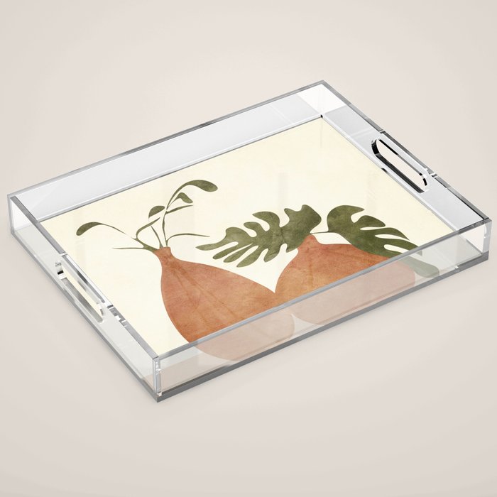 Two Living Vases Acrylic Tray Gallery Image 1
