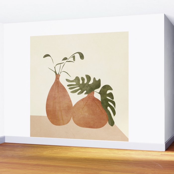 Two Living Vases Wall Mural Gallery Image 2