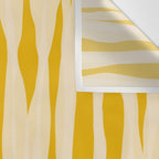 Abstract Organic Stripes Vertical Pattern in Mustard Yellow Wall Tapestry Gallery Image 3
