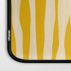 Abstract Organic Stripes Vertical Pattern in Mustard Yellow Laptop Sleeve Gallery Image 3