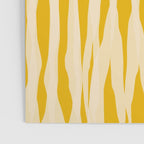 Abstract Organic Stripes Vertical Pattern in Mustard Yellow Poster Gallery Image 3