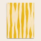 Abstract Organic Stripes Vertical Pattern in Mustard Yellow Notebook Gallery Image 4
