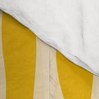 Abstract Organic Stripes Vertical Pattern in Mustard Yellow Comforter Gallery Image 4