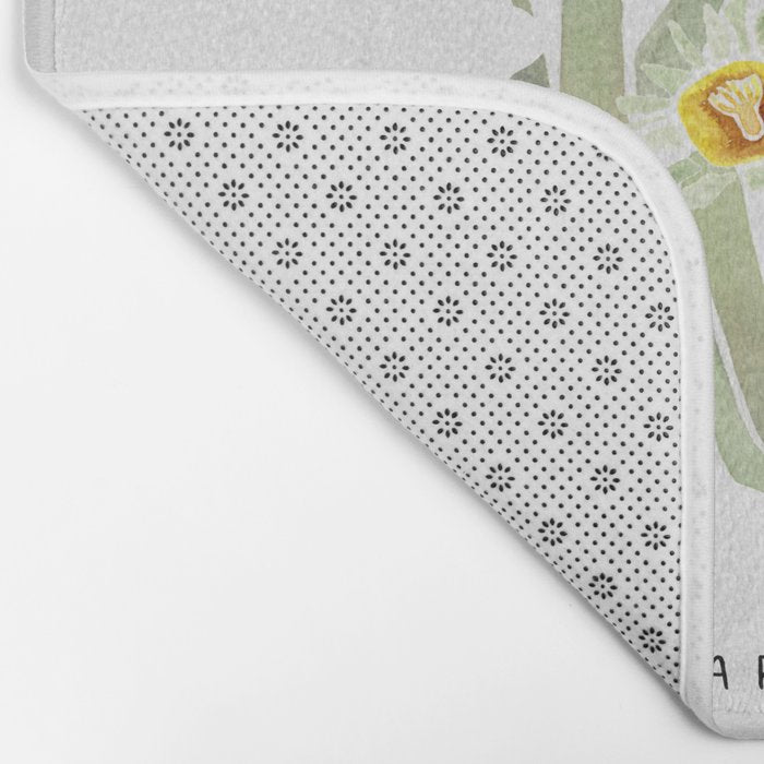 Arizona State Saguaro Cactus Blossoms Bath Mat Gallery Image 2