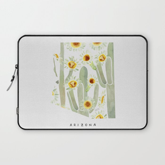 Arizona State Saguaro Cactus Blossoms Laptop Sleeve Gallery Image 1