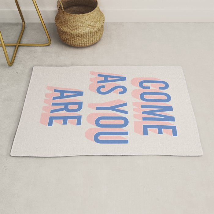 Come As You Are (Blue Pink) Rug Gallery Image 1