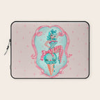 Candy Blue Ice Cream Pin Up Doll Laptop Sleeve Gallery Image 1
