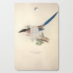 Bird Divinations: Azure Magpie (about: almanacofbirds.org) Cutting Board Gallery Image 1