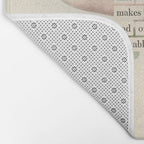 Bird Divinations: Azure Magpie (about: almanacofbirds.org) Bath Mat Gallery Image 2