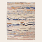 Organic Earth Tones Abstract - Flowing Minimalist Pattern with Waves Dots Poster Gallery Image 4