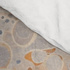 Organic Earth Tones Abstract - Flowing Minimalist Pattern with Waves Dots Comforter Gallery Image 4