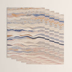 Organic Earth Tones Abstract - Flowing Minimalist Pattern with Waves Dots Wrapping Paper Gallery Image 3
