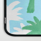 Palm Tree Tropical Pattern - Blue Green Laptop Sleeve Gallery Image 3