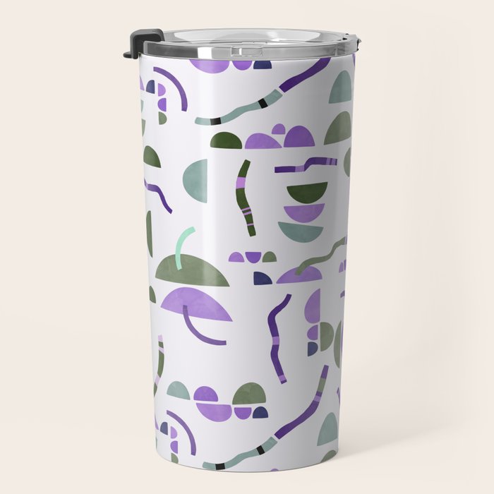 Modern simple shapes pattern LG Travel Mug Gallery Image 3