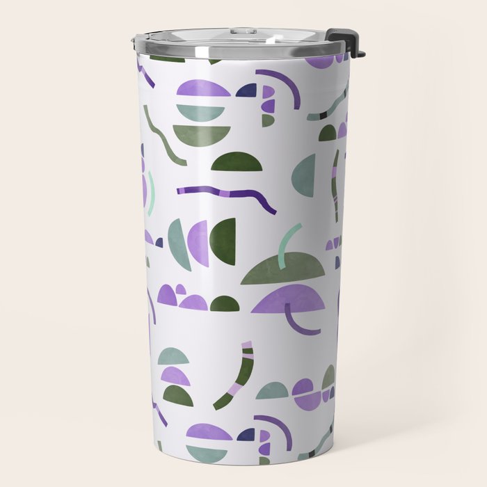 Modern simple shapes pattern LG Travel Mug Gallery Image 2