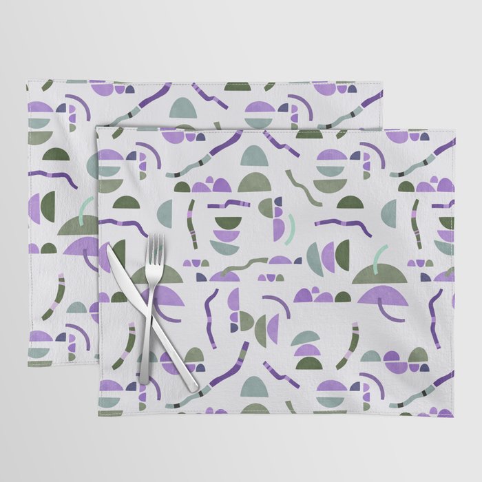 Modern simple shapes pattern LG Placemat Gallery Image 1