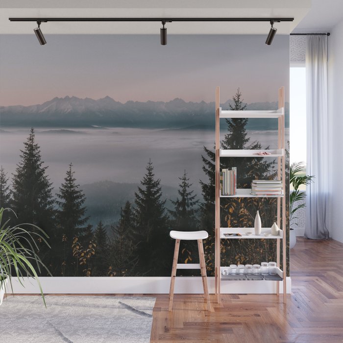 Faraway Mountains - Landscape and Nature Photography Wall Mural Gallery Image 1