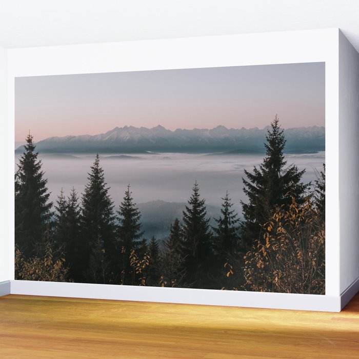 Faraway Mountains - Landscape and Nature Photography Wall Mural Gallery Image 2