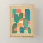 Mid-century tropical birds Mini Art Print Gallery Image 1