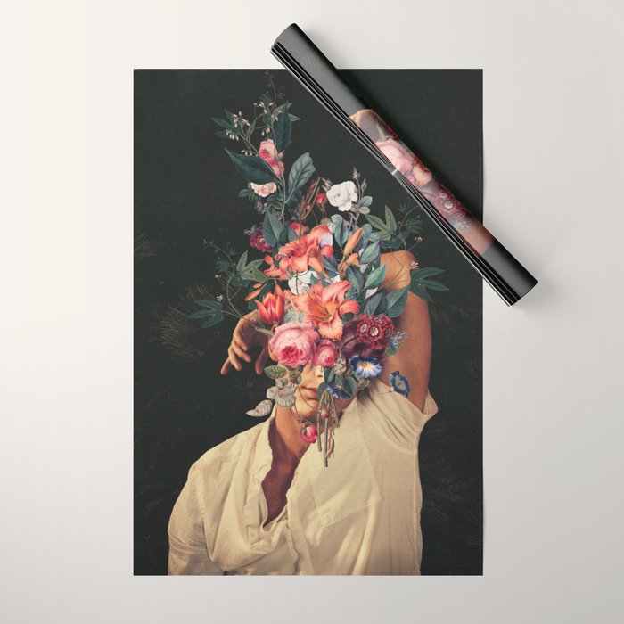 Roses Bloomed every time I Thought of You Wrapping Paper Gallery Image 1