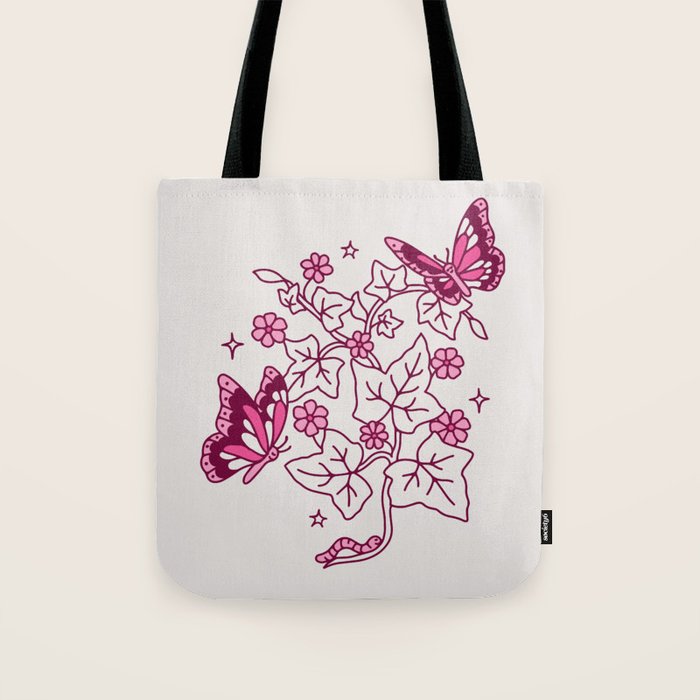 Red Ivy Tote Bag Gallery Image 1