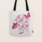 Red Ivy Tote Bag Gallery Image 1