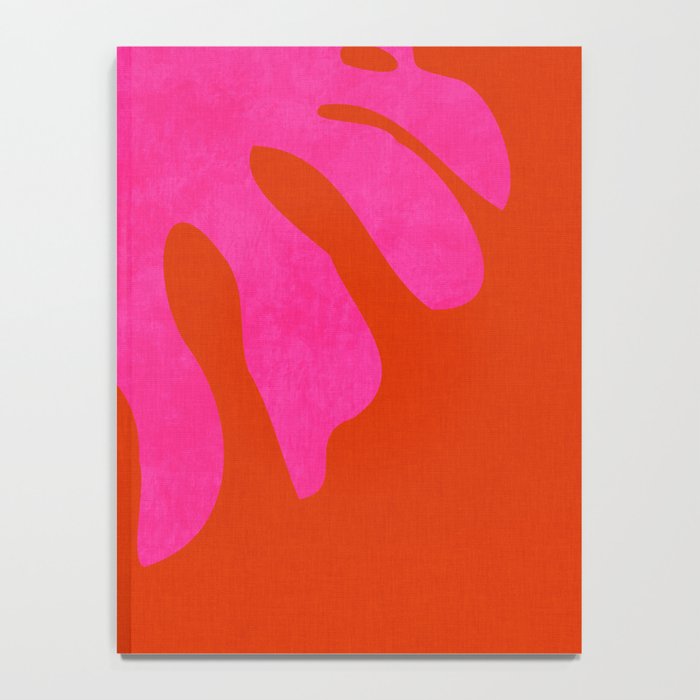 leaf shape solo pink orange summer vibes Notebook Gallery Image 4