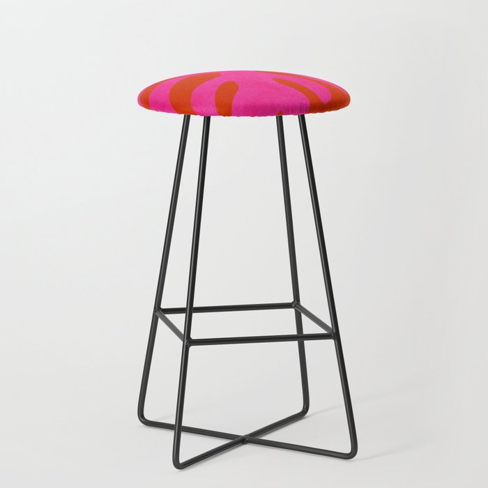 leaf shape solo pink orange summer vibes Stool Gallery Image 1