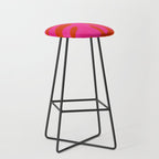 leaf shape solo pink orange summer vibes Stool Gallery Image 1