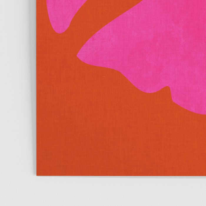 leaf shape solo pink orange summer vibes Poster Gallery Image 3