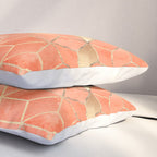 Soft Peach Gradient Cubes Pillow Sham Gallery Image 3
