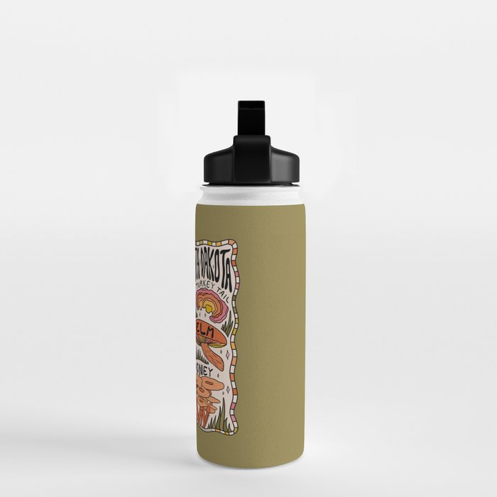 Mushrooms of North Dakota Water Bottle Gallery Image 2