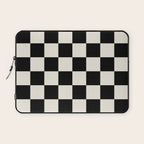 Checkered (Black Cream) Laptop Sleeve Gallery Image 1