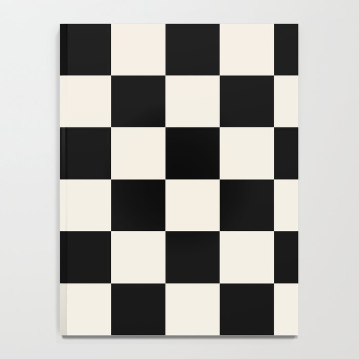 Checkered (Black Cream) Notebook Gallery Image 4