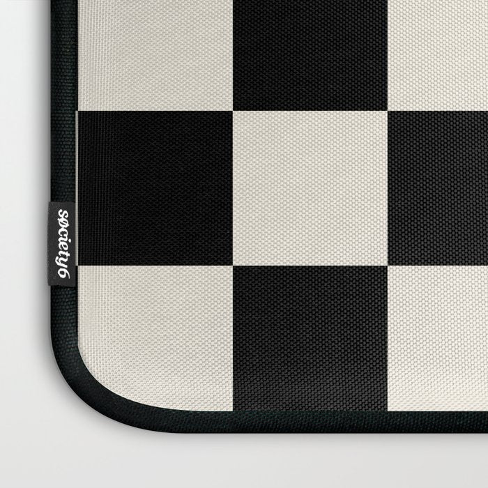 Checkered (Black Cream) Laptop Sleeve Gallery Image 3