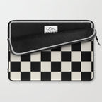 Checkered (Black Cream) Laptop Sleeve Gallery Image 2