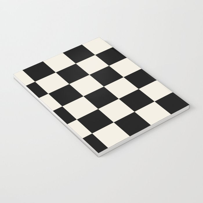Checkered (Black Cream) Notebook Gallery Image 3