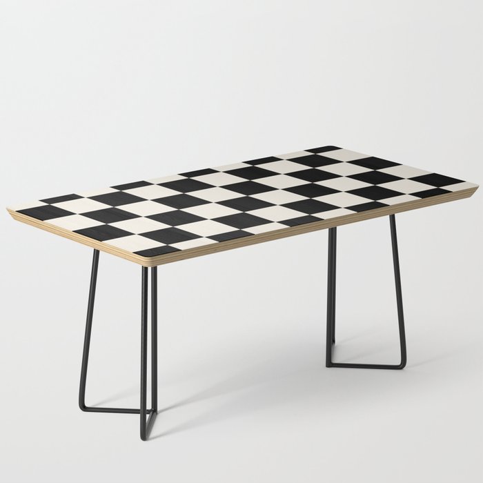 Checkered (Black Cream) Coffee Table Gallery Image 1
