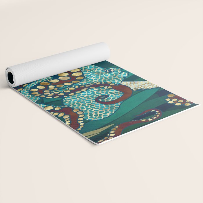 Metallic Octopus V Yoga Mat Gallery Image 2