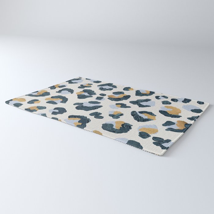 Snow Leopard Print Rug Gallery Image 3