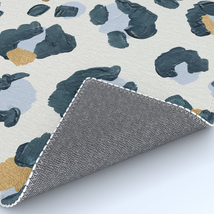Snow Leopard Print Rug Gallery Image 4