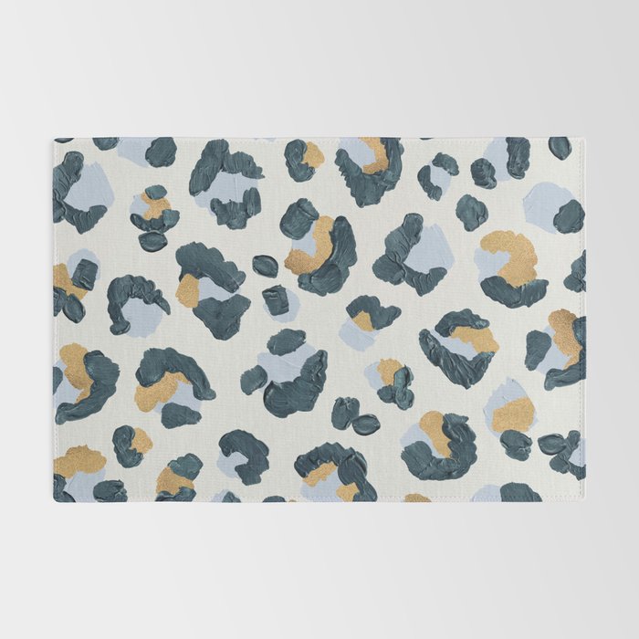 Snow Leopard Print Rug Gallery Image 2