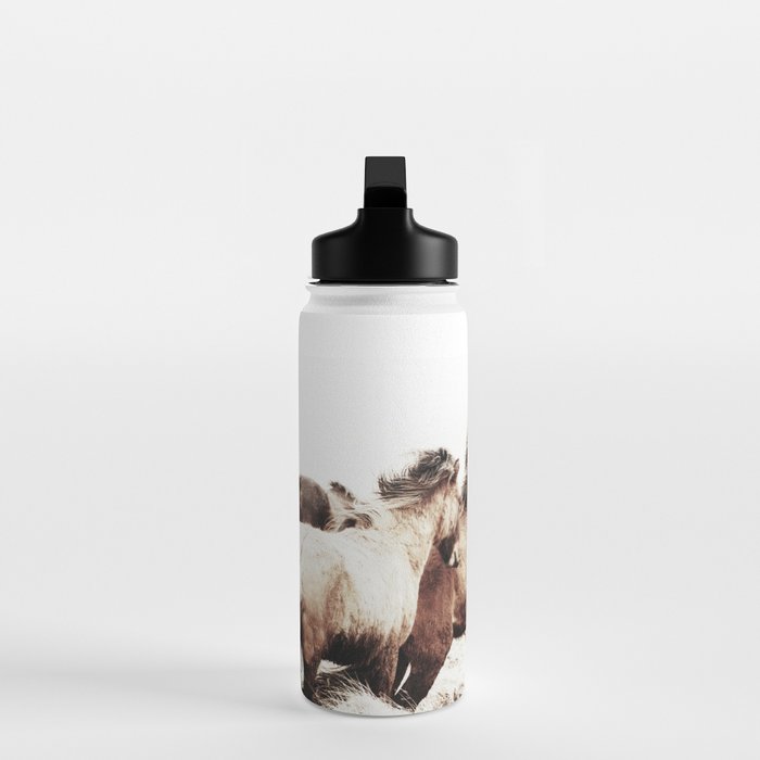 WILD AND FREE 2 - HORSES OF ICELAND Water Bottle Gallery Image 3